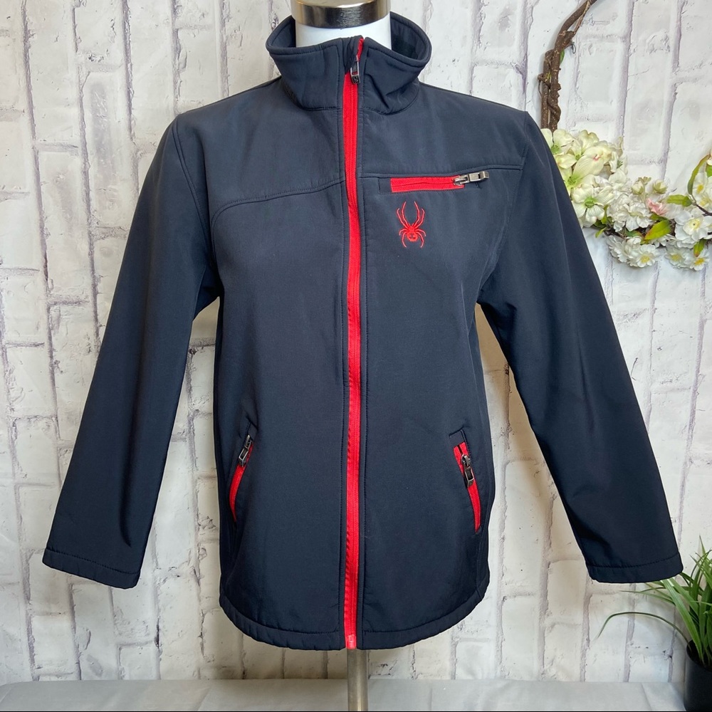 🕷 Full Zip Spyder Soft Shell Jacket L (14-16)